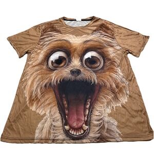 Unbranded Yorkshire Terrier Yorkie Dog All Over Print Graphic T-Shirt Mens XL